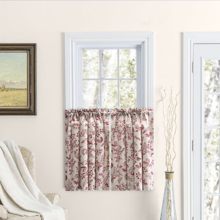 Ricardo Ricardo Waverly Gardens Rod Pocket Tier Pair Window Valance 04410-30-030-16